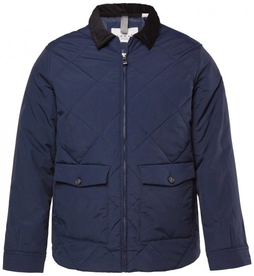 JP1880 842790 Prešívaná bomber bunda z recyklovaného materiálu Tmavomodrá - Bundy - Bundy Nadmerné Veľkosti 2XL-8XL