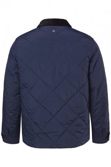 JP1880 842790 Prešívaná bomber bunda z recyklovaného materiálu Tmavomodrá - Bundy - Bundy Nadmerné Veľkosti 2XL-8XL