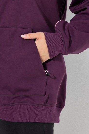 Ulla Popken 843186 Vodoodpudivá softshellová bunda s reflexnými prvkami Vínovo červená - Bundy - Dámske bundy vo veľkých veľkostiach