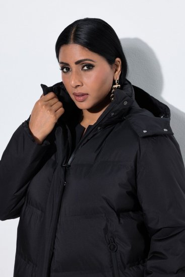 Ulla Popken SYMPATEX Triple Function Coat Black - Kabáty - Dámske kabáty veľkých veľkostí