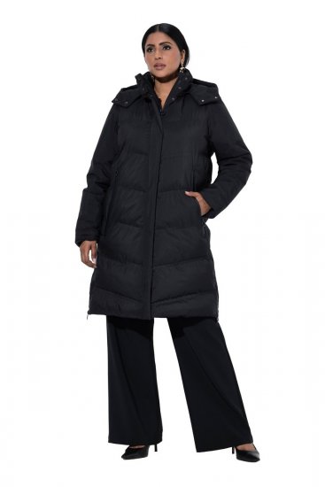 Ulla Popken SYMPATEX Triple Function Coat Black - Kabáty - Dámske kabáty veľkých veľkostí