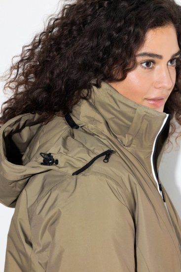 Ulla Popken 844034 Funkčná bunda Khaki - Bundy - Dámske bundy vo veľkých veľkostiach