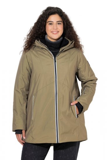 Ulla Popken 844034 Funkčná bunda Khaki - Bundy - Dámske bundy vo veľkých veľkostiach