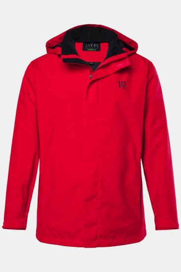 Jay-Pi 844210 Nepremokavá bunda so skladacou kapucňou Salsa červená - Bundy - Bundy Nadmerné Veľkosti 2XL-8XL