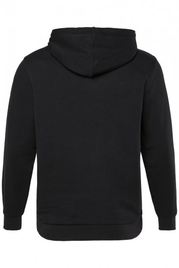 Men+ 305 Mikina s kapucňou na zips Soho LDN Čierna - Mikiny & mikiny bez kapucne - Mikiny & Mikiny s Kapucňou 2XL-12XL