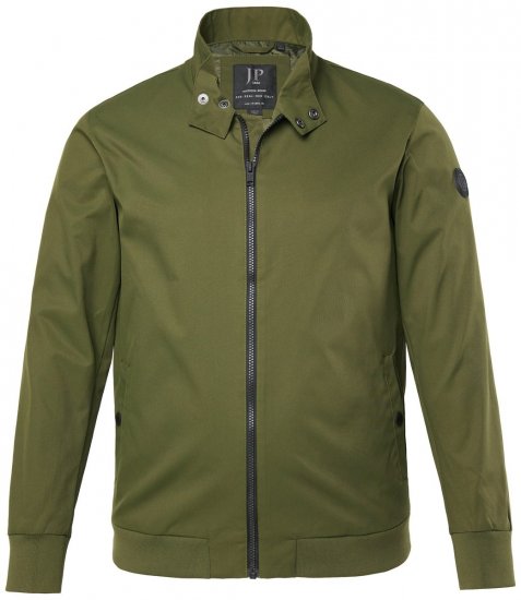 JP1880 844652 Bomber bunda s patentkami Khaki - Bundy - Bundy Nadmerné Veľkosti 2XL-8XL