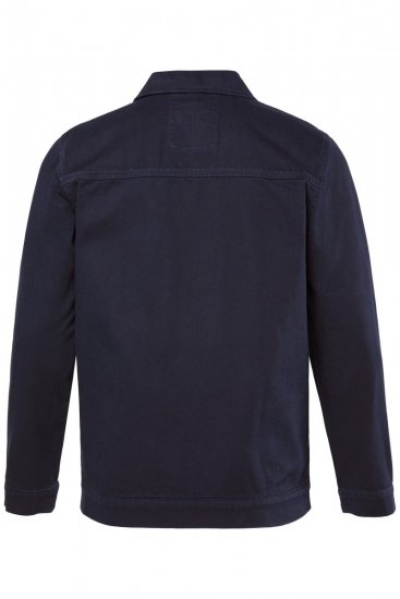 Men+ 876 Džínsová bunda so zipsom Tmavomodrá - Bundy - Bundy Nadmerné Veľkosti 2XL-8XL