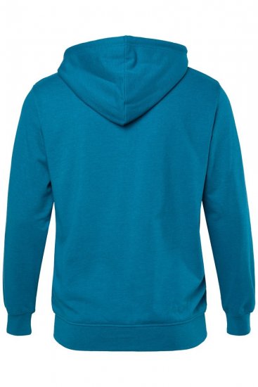Men+ 973 Mikina s kapucňou na zips Competition Sivomodrá - Mikiny & mikiny bez kapucne - Mikiny & Mikiny s Kapucňou 2XL-12XL
