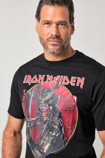 JP1880 845106 Iron Maiden Senjutsu Tričko Čierna - Tričká s kapelami - Kapelové a hudobné tričká
