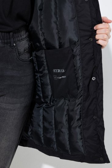 Ulla Popken 845111 Parka Čierna - Kabáty - Dámske kabáty veľkých veľkostí