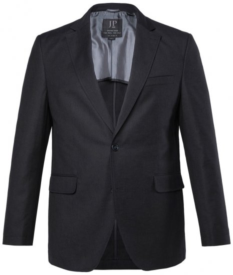 JP1880 Korsika Sako vo vzhľade ľanu Čierna - Obleky - Obleky 2XL-8XL