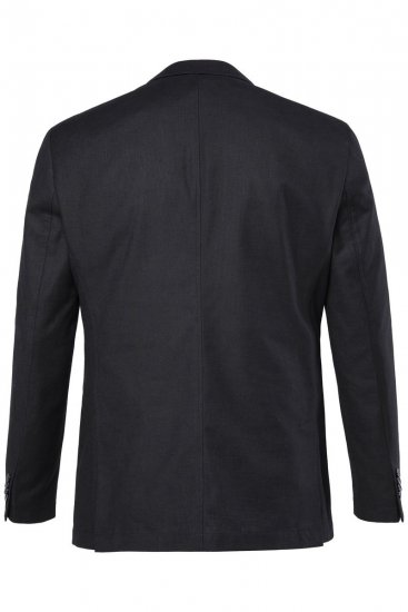 JP1880 Korsika Sako vo vzhľade ľanu Čierna - Obleky - Obleky 2XL-8XL