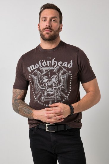 JP1880 Motörhead Soft Jersey Vintage T-Shirt Brown - Tričká s kapelami - Kapelové a hudobné tričká
