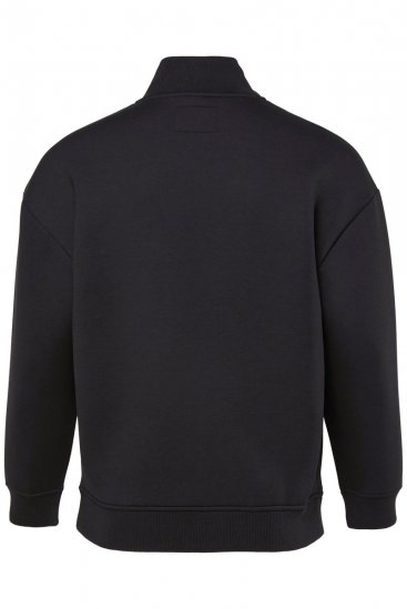 STHUGE 847083 Varsity bunda zo scuba látky Čierna - Bundy - Bundy Nadmerné Veľkosti 2XL-8XL