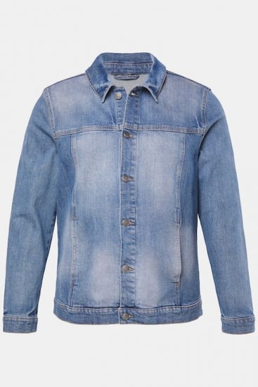 STHUGE 847739 Džínsová bunda vo vintage vzhľade Svetlomodrá - Bundy - Bundy Nadmerné Veľkosti 2XL-8XL