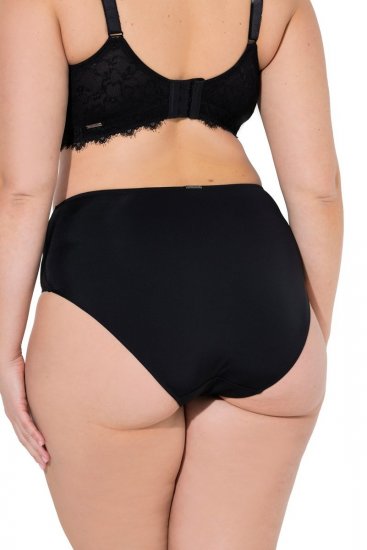 Ulla Popken 848693 Boxerky s čipkou Čierna - Nohavičky - 