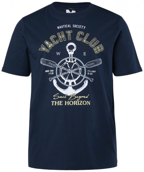 Men+ 958 Tričko Yacht Club Tmavomodrá - Tričká - Nadrozmerné tričká - 2XL-14XL