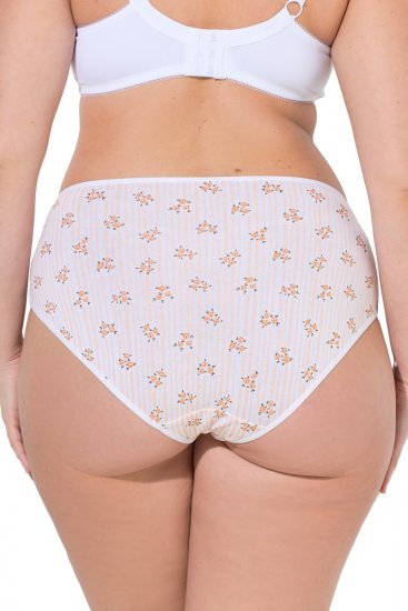 Ulla Popken 849098 Kvetované nohavičky 6 ks Oranžová - Nohavičky - 