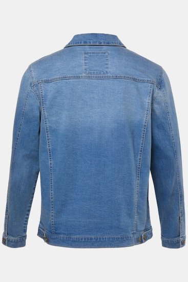 JP1880 849703 Džínsová bunda s mnohými vreckami Indigovo modrá - Bundy - Bundy Nadmerné Veľkosti 2XL-8XL