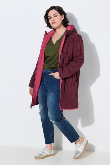 Ulla Popken 850361 Obojstranná funkčná bunda HYPRAR Svetloružová - Bundy - Dámske bundy vo veľkých veľkostiach