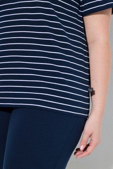 Ulla Popken 850403 Pyžamo s kvetinovým vzorom Tmavomodrá - Pyžamá a domáce oblečenie - 