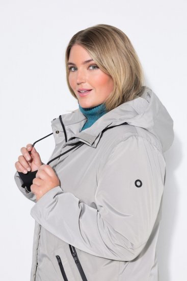 Ulla Popken 850774 Funkčný kabát Sivá - Kabáty - Dámske kabáty veľkých veľkostí
