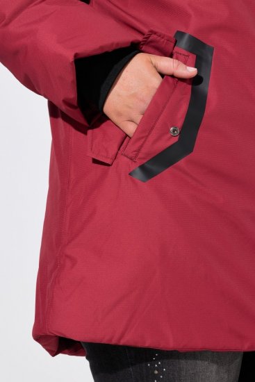 Ulla Popken 850794 Funkčný kabát Červená - Kabáty - Dámske kabáty veľkých veľkostí