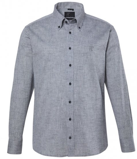 JP1880 850931 Chambray košeľa s dlhým rukávom Čierna TALL - TALL košele - TALL košele pre vysokých mužov