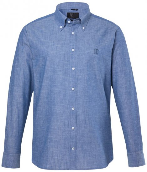 JP1880 850931 Chambray košeľa s dlhým rukávom Denimová modrá TALL - TALL košele - TALL košele pre vysokých mužov