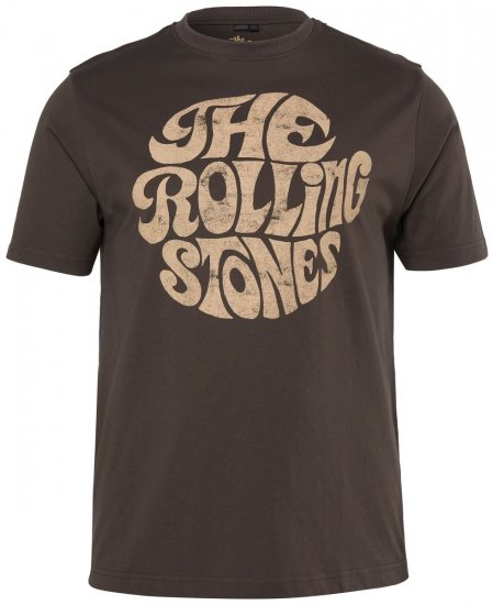 JP1880 851001 Rolling Stones Retro Logo Tričko Oriešková TALL - TALL tričká - TALL Tričká