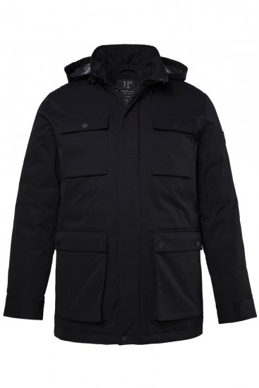 JP1880 851351 Funkčná bunda s kapucňou Čierna - Bundy - Bundy Nadmerné Veľkosti 2XL-8XL