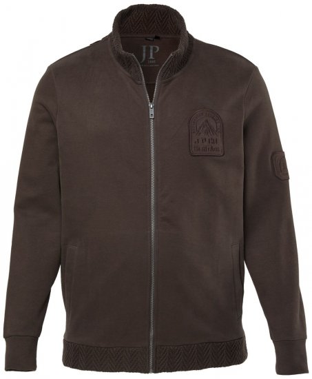 JP1880 851387 Mikina na zips Oriešková TALL - TALL mikiny - TALL mikiny pre vysokých mužov