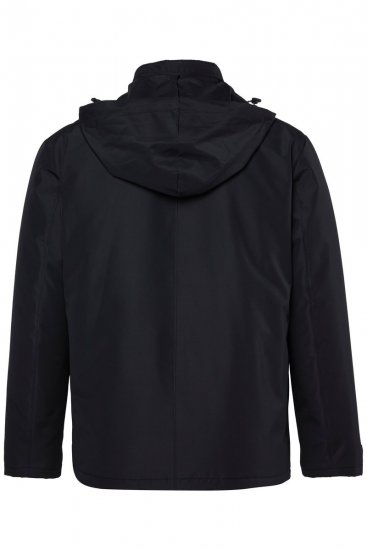 Men+ 552 Bunda s kapucňou a ľahkou podšívkou Čierna - Bundy - Bundy Nadmerné Veľkosti 2XL-8XL