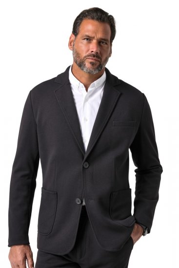 JP1880 Naples Flexnamic Žerzejové sako Čierna - Obleky - Obleky 2XL-8XL