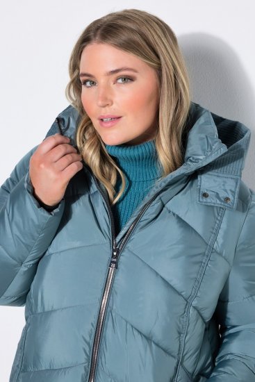Ulla Popken 851842 Prešívaný kabát Khaki - Kabáty - Dámske kabáty veľkých veľkostí