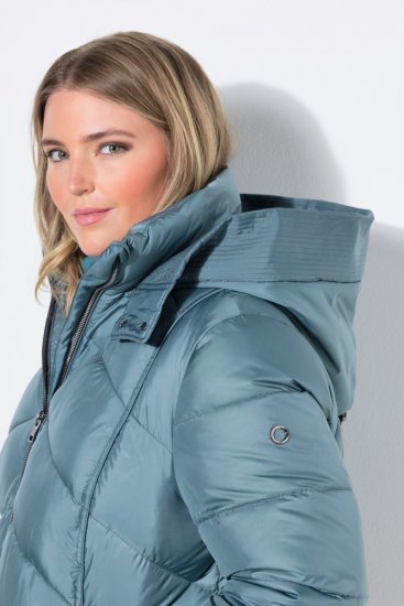 Ulla Popken 851842 Prešívaný kabát Khaki - Kabáty - Dámske kabáty veľkých veľkostí