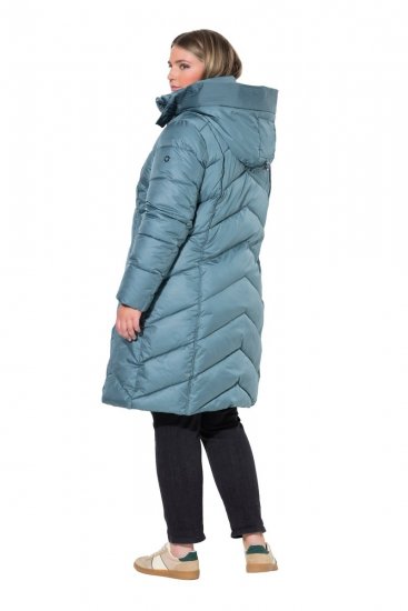 Ulla Popken 851842 Prešívaný kabát Khaki - Kabáty - Dámske kabáty veľkých veľkostí