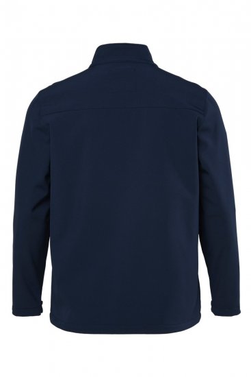 Men+ 868 Softshellová bunda s flísovou podšívkou Tmavomodrá - Bundy - Bundy Nadmerné Veľkosti 2XL-8XL