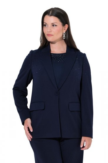 Ulla Popken 852498 Sako s kamienkami Tmavomodrá - Saká - Saká v nadmerných veľkostiach
