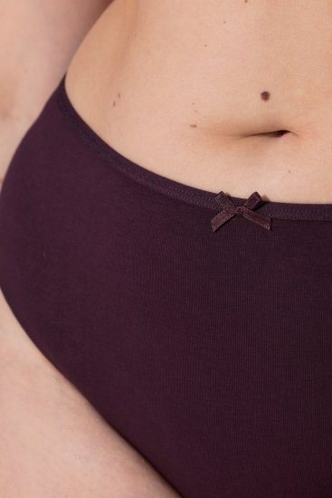 Ulla Popken 852758 Vzorované tangá 5 ks Slivková - Nohavičky - 