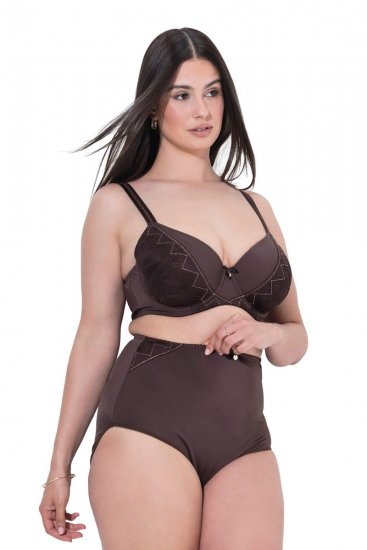 Ulla Popken 853062 Boxerky Hnedá - Nohavičky - 