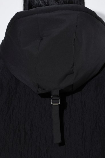 Ulla Popken 853351 Nepremokavá zateplená bunda Sympatex s kapucňou Čierna - Bundy - Dámske bundy vo veľkých veľkostiach