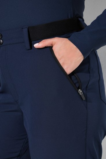 Ulla Popken 853530 Ultraľahké turistické nohavice Tmavomodrá - Outdoorové oblečenie - 