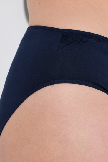 Ulla Popken 853698 Nohavičky s čipkou 5 ks Čierna - Nohavičky - 