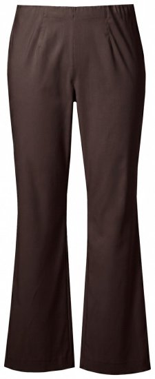 Ulla Popken 854910 Teplé strečové nohavice s pružným pásom Mahagónovo hnedá - Látkové nohavice - Dámske široké nohavice plus size