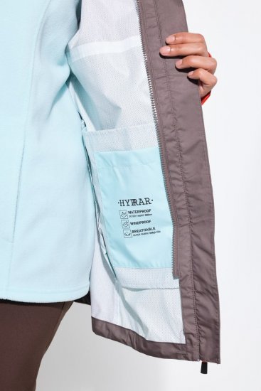 Ulla Popken 855313 Parka Taupe - Kabáty - Dámske kabáty veľkých veľkostí