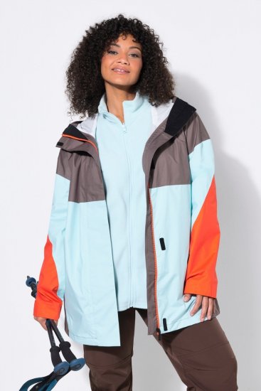 Ulla Popken 855313 Parka Taupe - Kabáty - Dámske kabáty veľkých veľkostí