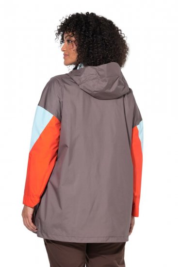 Ulla Popken 855313 Parka Taupe - Kabáty - Dámske kabáty veľkých veľkostí