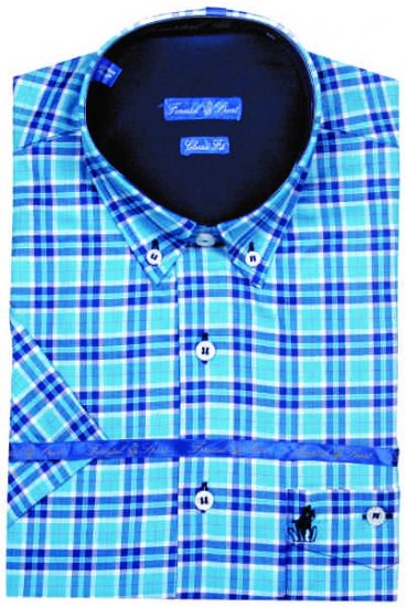 Forestal 901220E Check Shirt Blue - Košele - Košele 2XL-10XL