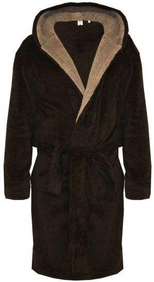 D555 Newquay Bathrobe Black - Spodná bielizeň - Spodné Prádlo 2XL-8XL